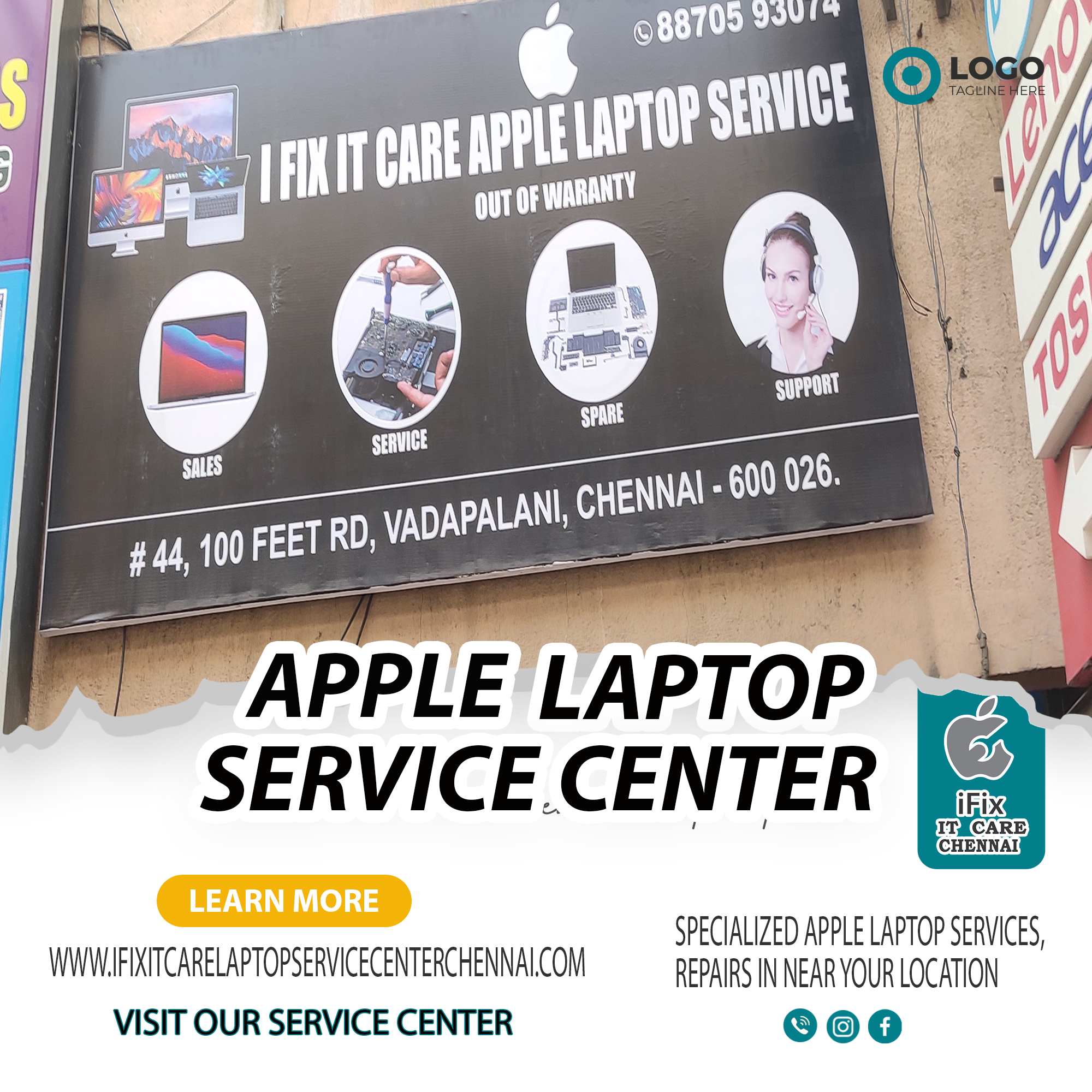 Vadapalani Branch | Apple Laptop Service Center Chennai